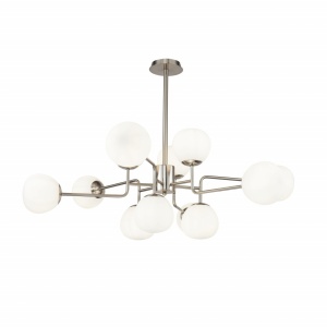 LUSTRA ERICH MOD221-PL-12-N, DIN METAL SI STICLA, STIL MODERN, MAYTONI
