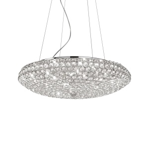 LUSTRA KING SP12, CROM, DIN CRISTAL, STIL MODERN