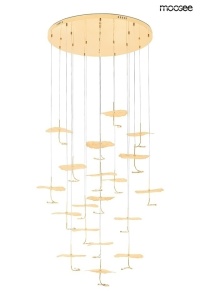LUSTRA LEAFS DISC AURIE, CONFECTIONATA DIN METAL, STIL MODERN