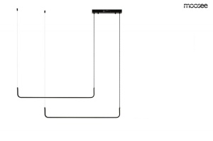 LUSTRA LED EXCLUSIVISTA, SHAPE DUO 120CM, METAL SI LED, DESIGN MODERN - Img 3