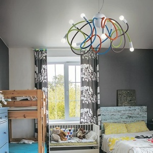 LUSTRA MULTIFLEX SP8, MULTICOLOR, DIN METAL, STIL MODERN - Img 2