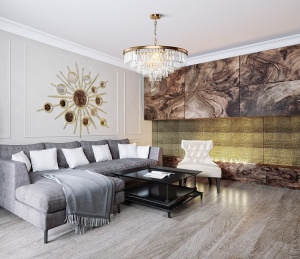 LUSTRA REVERO MOD085PL-12BS, DIN METAL SI STICLA, STIL MODERN, MAYTONI