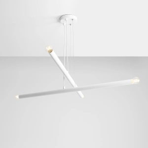 LUSTRA TUBO 4, 2 BRATE, 105 CM, ALBA, DIN METAL, STIL MODERN