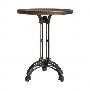 MASA BAR BUCKIE REF. 25326, NEGRU NATURAL, STIL VINTAGE, DIN FIER SI LEMN RECICLAT DE ULM, PRODUS EXTENSIBIL, VIC