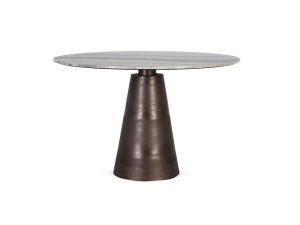 MASA DINING 120CM, MARMURA/MARO, BLAT DIN MARMURA SI SUPORT DIN METAL, DESIGN EXTRAVAGANT