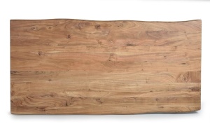 MASA DINING RIVA 180CM, MARO/NEGRU, LEMN MASIV DE ACACIA SI METAL, STIL INDUSTRIAL G&C - Img 3
