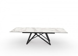 MASA EXTENSIBILA DE LUX 180/220/260CM, ATLAS, COD 40119, DIN METAL, STICLA SI CERAMICA, ARTIM GROUP SELECTION