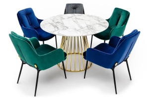 MASA LIVING GLAM MARBLE 110, AURIU/IMITATIE MARMURA, STIL MODERN, B2
