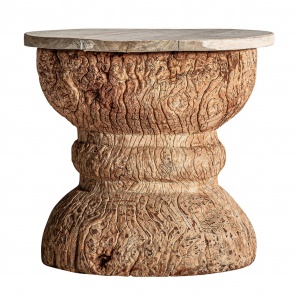 MASUTA DE CAFEA ASSORTED BESAKOA REF. 29985, DIN LEMN MASIV DE TEC, STIL RUSTTIC, VIC