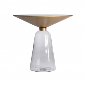 MASUTA DE CAFEA AUXILIAR REF. 29829, DIN STICLA SI METAL, STIL MODERN, VIC