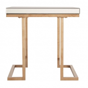 MASUTA DE CAFEA IVREA REF. 24338, DIN METAL SI OGLINDA, STIL MODERN, VIC