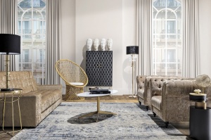 MASUTA DE CAFEA KLAM REF. 26188, DIN METAL, STIL MODERN, VIC - Img 3