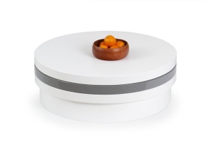 MASUTA DE CAFEA MICHELLE ALB/GRI - DESIGN MODERN - HALMAR