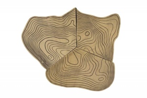 MASUTA DE CAFEA, ORGANIC ORIENT 80CM, ALAMA, DESIGN INDUSTRIAL, COD 42777 - Img 2