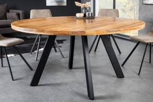 MASUTA DE SUFRAGERIE ROTUNDA 145CM, IRON CRAFT, DIN LEMN MASIV SI METAL, ARTIM GROUP SELECTION