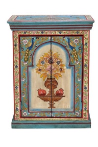 NOPTIERA 68CM, MULTICOLOR, LEMN MASIV DE MANGO, STIL VINTAGE