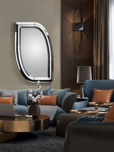 OGLINDA DECORATIVA CURVES 724128, 79X120, DIN OGLINDA SI MDF, STIL MODERN, SCHULLER