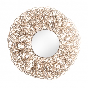 OGLINDA DECORATIVA REF. 28201, DIN RATTAN SI STICLA, STIL CLASIC, VIC