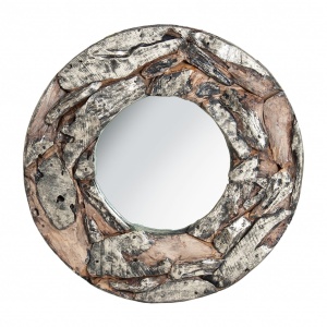 OGLINDA LUOSE REF. 27484, DIN LEMN MASIV TROPICAL SI STICLA, STIL MODERN, VIC