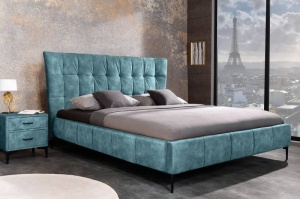 PAT BOUTIQUE 180X200CM, CATIFEA FINA, MICROFIBRA PETROL, MODEL DEOSEBIT - Img 4