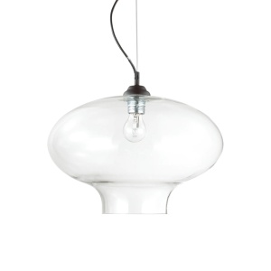 PENDUL BISTRO' SP1 ROUND, TRANSPARENT, DIN STICLA, STIL MODERN
