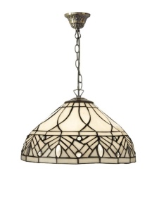 PENDUL DEOSEBIT TIFFANY 40CM, COD 2019-40+C1, DIN METAL SI STICLA