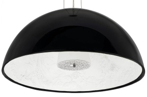 PENDUL ELEGANTE 90, NEGRU, DIN FIBRA DE STICLA SI OPAL, STIL MODERN, B2