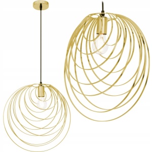 PENDUL GEOMETRIC GOLD APP428-1CP, 40.5X39 cm, AURIU SI NEGRU, DIN METAL, STIL MODERN, TU