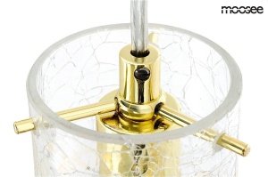 PENDUL HAVANA L, AURIU/TRANSPARENT, DIN METAL SI STICLA, STIL MODERN - Img 6