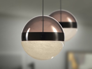 PENDUL ORBES, 15 CM, NEGRU/FUMURIU, DIN METAL, STICLA SI POLICARBONAT, STIL MODERN - Img 2