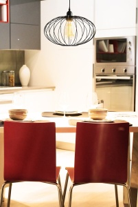 PENDUL PARMA GY180402, 17x30,5x85 cm, NEGRU, DIN OTEL SI METAL DE INALTA CALITATE, STIL MODERN, TU - Img 5