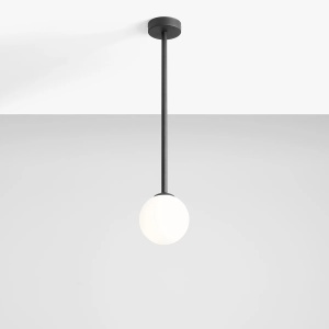 PENDUL PINNE MEDIUM, 67 CM, NEGRU, DIN STICLA SI METAL, STIL MODERN