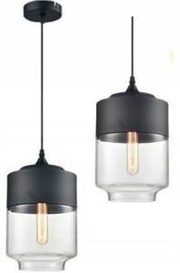 PENDUL ZENIT C BLACK APP020-1CP, 25x18/100 cm, NEGRU, DIN STICLA DE INALTA CALITATE, METAL SI PLASTIC, STIL MODERN, TU