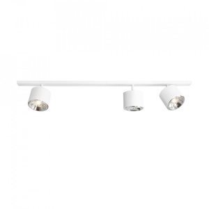 PLAFONIERA BOT, 3 BRATE, 15,5 CM, ALBA, DIN METAL, STIL MODERN