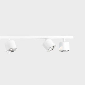 PLAFONIERA BOT, 6 (3x2) BRATE, 15,5 CM, ALBA, DIN METAL, STIL MODERN