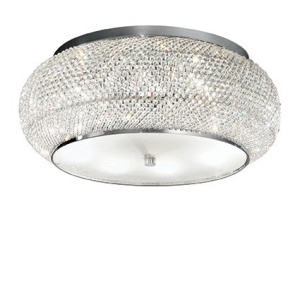 PLAFONIERA PASHA' PL10, CROM, DIN CRISTAL, STIL MODERN