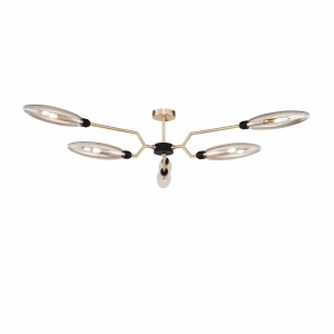 PLAFONIERA VENTURA MOD012CL-06G, DIN METAL SI STICLA, STIL MODERN, MAYTONI