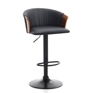 SCAUN BAR, BRYAN DARK, DIN METAL, FURNIR SI PIELE ECO, ARTIM GROUP SELECTION