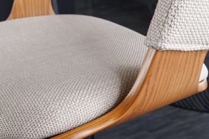 SCAUN BAR, MANHATTAN, METAL, LEMN SI PIELE ECO, STEJAR - Img 7