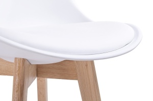 SCAUN DE BAR ALB DIN STEJAR NORDIC BAR STIL MODERN B2 - Img 4