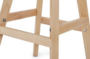 SCAUN DE BAR NEGRU HOKER SLIM SOFT STIL MODERN B2 - Img 7
