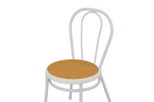 SCAUN DINING, ALB/NATURAL, DIN METAL, ARTIM GROUP SELECTION - Img 3