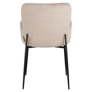 SCAUN DINING AMBER KAKI VELVET 903, S4746, CONFECTIONAT DIN 100% POLIESTER, SPUMA SI METAL, RICHMOND INTERIORS - Img 2