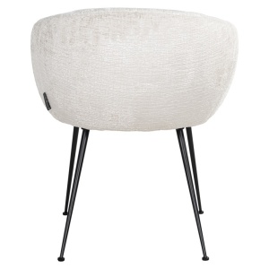 SCAUN DINING RUBY FUSION CREAM 02, S4722, CONFECTIONAT DIN 100% POLIESTER SPUMA SI METAL, RICHMOND INTERIORS - Img 2