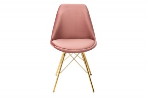 SCAUN DINING, SCANDINAVIA, COD 39305, ROZ ANTIC, STIL RETRO VINTAGE - Img 2