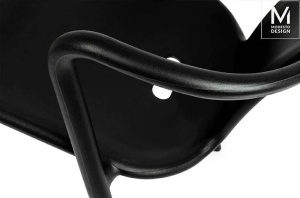 SCAUN DINING/TERASA AIR, NEGRU MAT, DIN POLIPROPILENA, STIL MODERN - Img 7