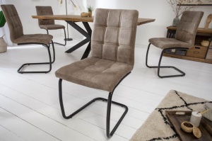 SCAUN TAUPE VINTAGE MODENA 40551 DESIGN MODERN
