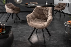 SCAUN, THE DUTCH COMFORT, TAUPE, CATIFEA, STIL RETRO VINTAGE