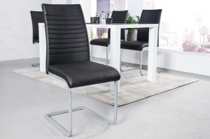 SET 2 SCAUNE, APPARTMENT, COD 39380, DIN METAL SI PIELE ECO, STIL MODERN