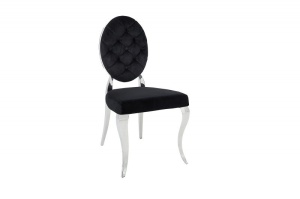 SET 2 SCAUNE NEGRE BAROCK 37354 - DESIGN MODERN - Img 2